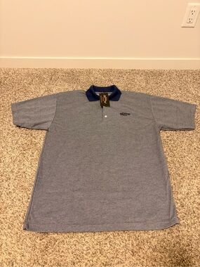 Vintage Callaway Men's Heather Navy Collar Polo - Size large - BNWT